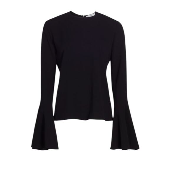 NWOT Frame Bell Sleeve Black Top/Blouse – Sz Small - Picture 2 of 10